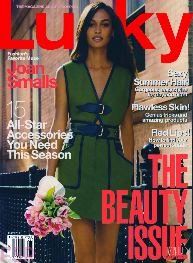 Joan Smalls featured on the Lucky screen from May 2015