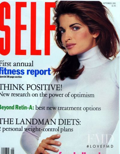 Stephanie Seymour featured on the SELF cover from September 1991