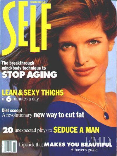Stephanie Seymour featured on the SELF cover from November 1993