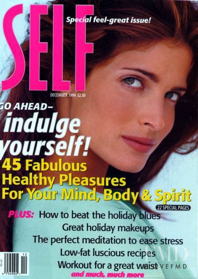 Stephanie Seymour featured on the SELF cover from December 1994