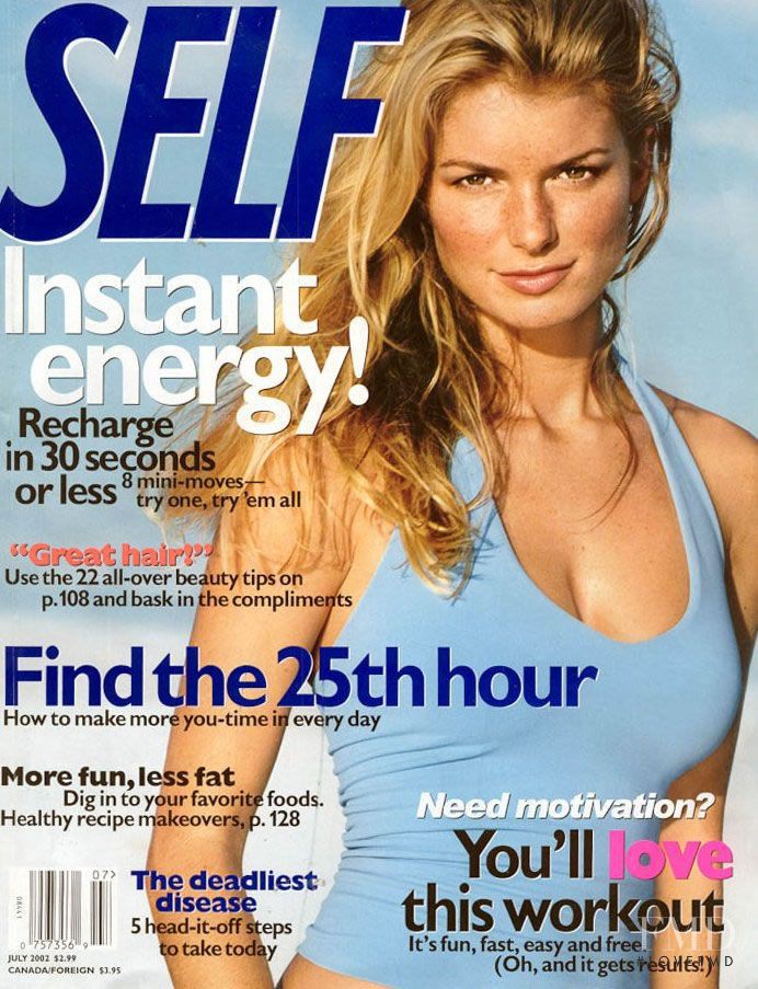Marisa Miller featured on the SELF cover from July 2002