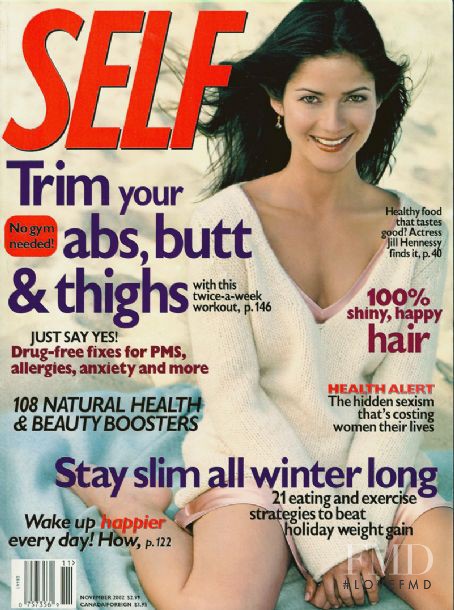 Jill Hennessy featured on the SELF cover from November 2002