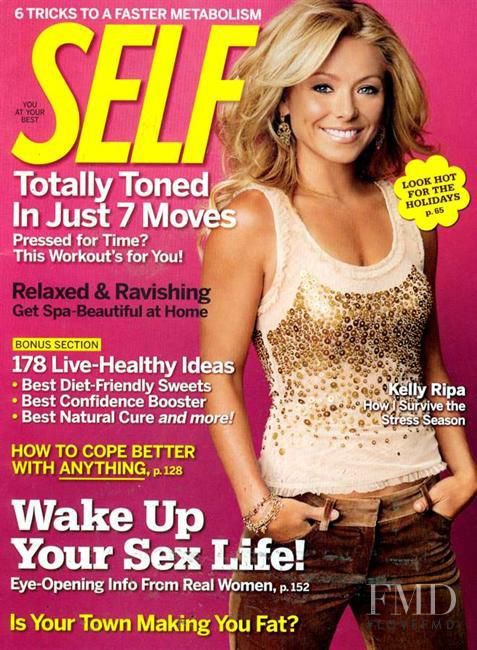 Kelly Ripa featured on the SELF cover from December 2005