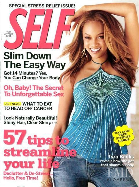 Tyra Banks featured on the SELF cover from November 2005
