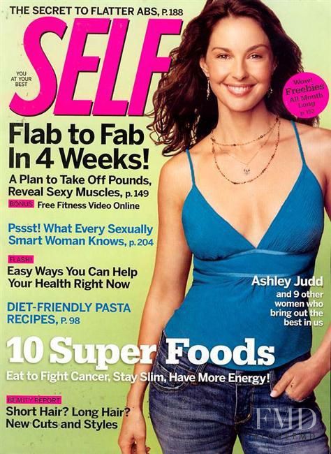 Ashley Judd featured on the SELF cover from September 2005
