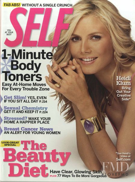 Heidi Klum featured on the SELF cover from October 2006