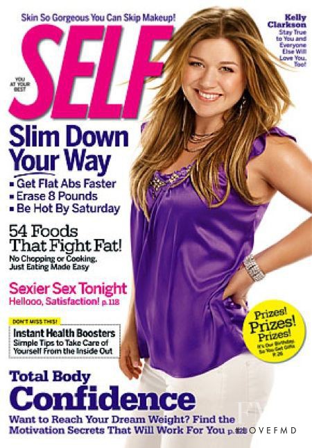 Kelly Clarkson featured on the SELF cover from September 2009