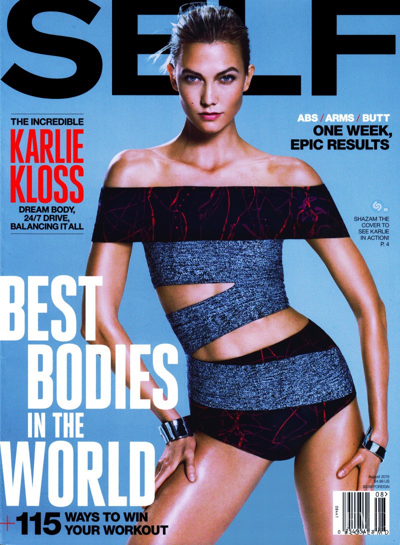 Karlie Kloss featured on the SELF cover from August 2015