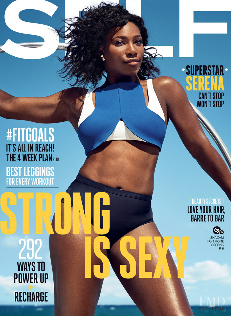Serena Williams featured on the SELF cover from September 2016