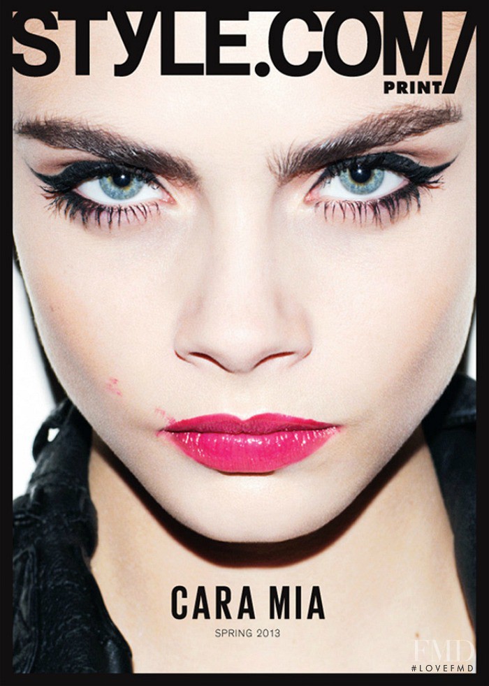 Cara Delevingne featured on the Style.com cover from March 2013