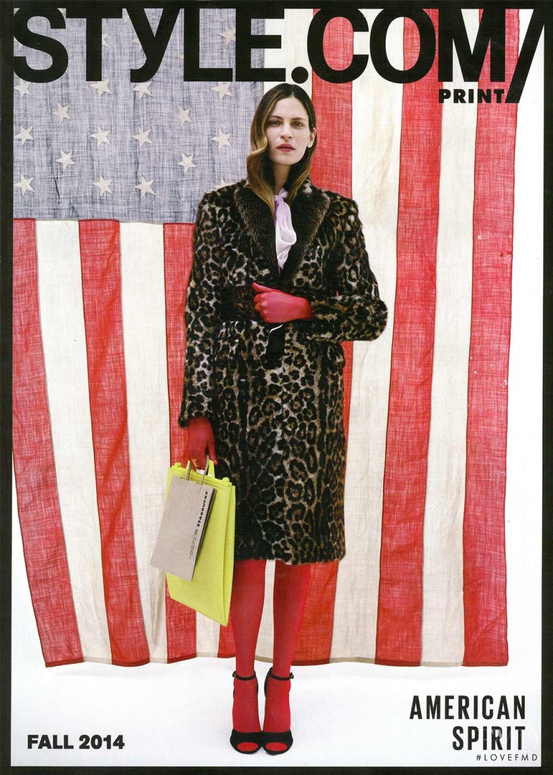 Frankie Rayder featured on the Style.com cover from September 2014