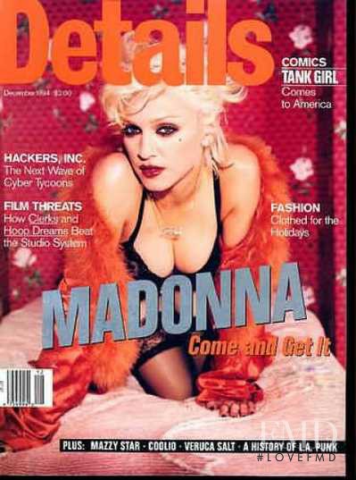 Madonna featured on the Details cover from December 1995