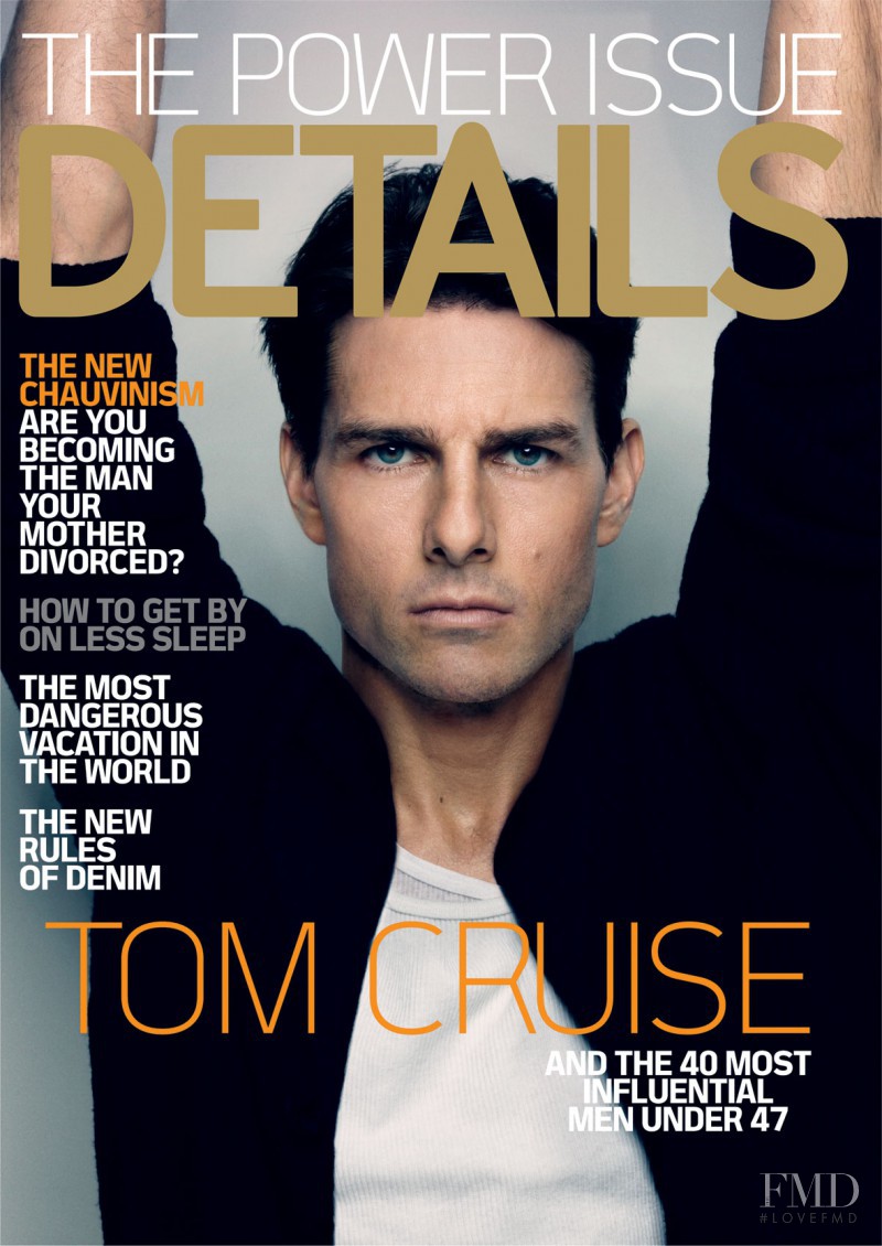 Tom Cruise featured on the Details cover from December 2008