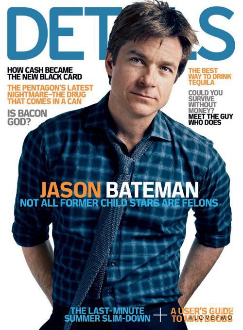 Jason Bateman featured on the Details cover from August 2009