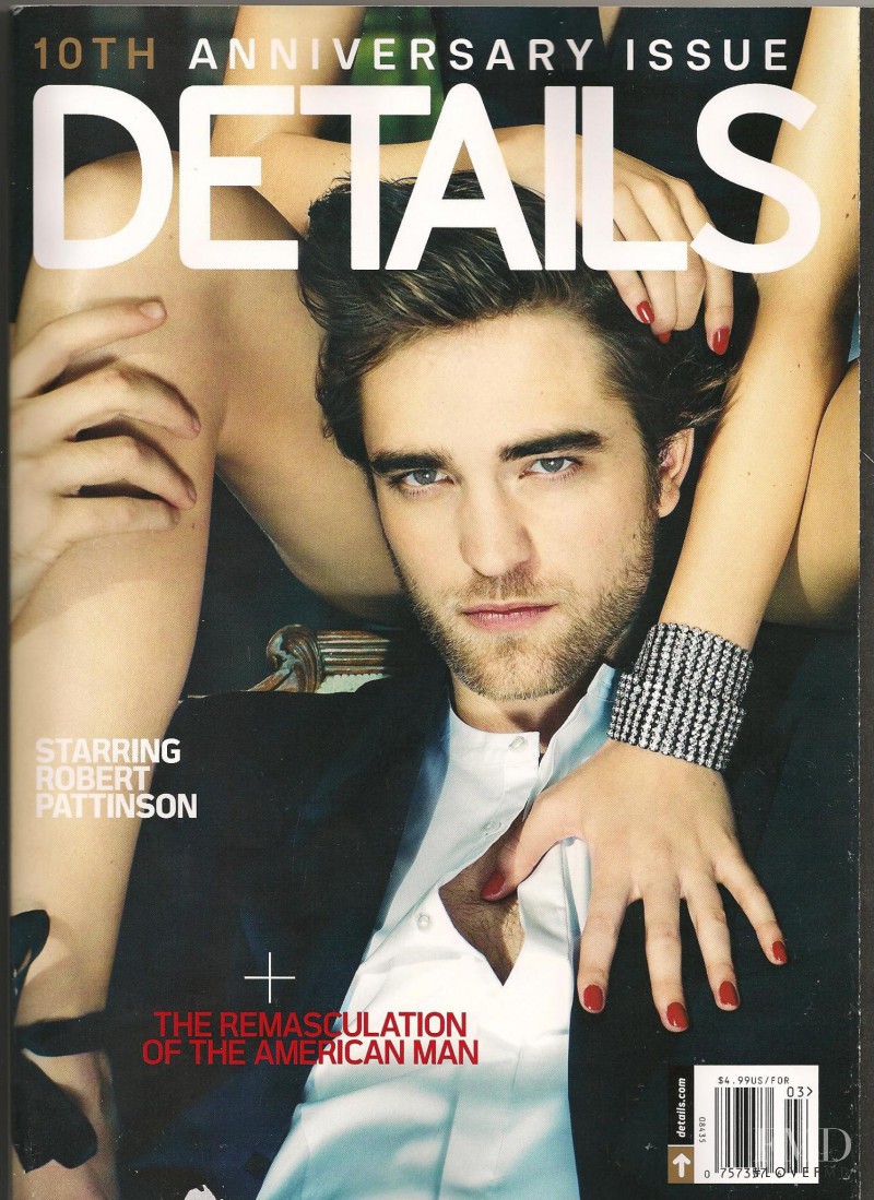 Robert Pattinson featured on the Details cover from March 2010