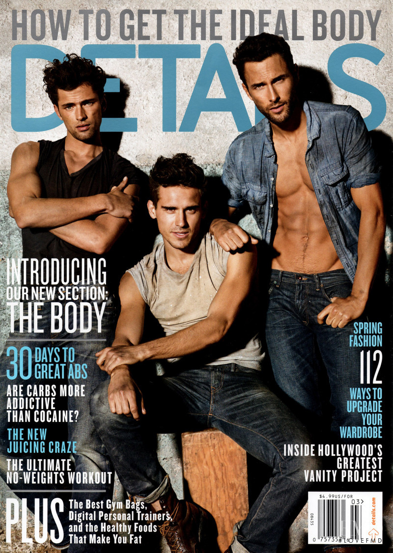 Noah Mills, Arthur Kulkov, Sean OPry featured on the Details cover from March 2011