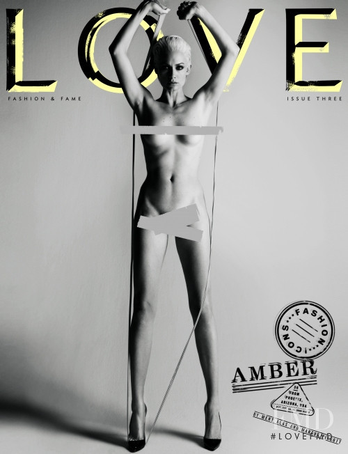 Amber Valletta featured on the LOVE cover from February 2010