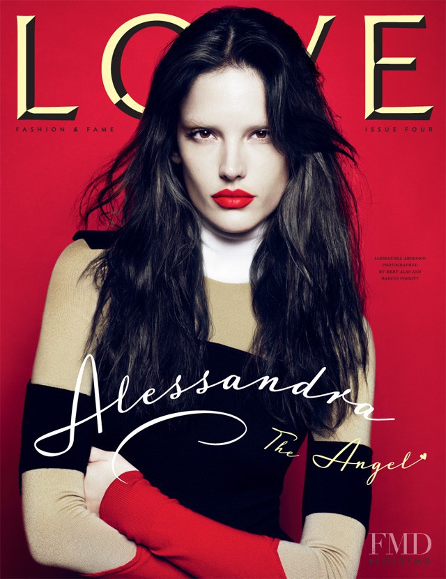Alessandra Ambrosio featured on the LOVE cover from September 2010