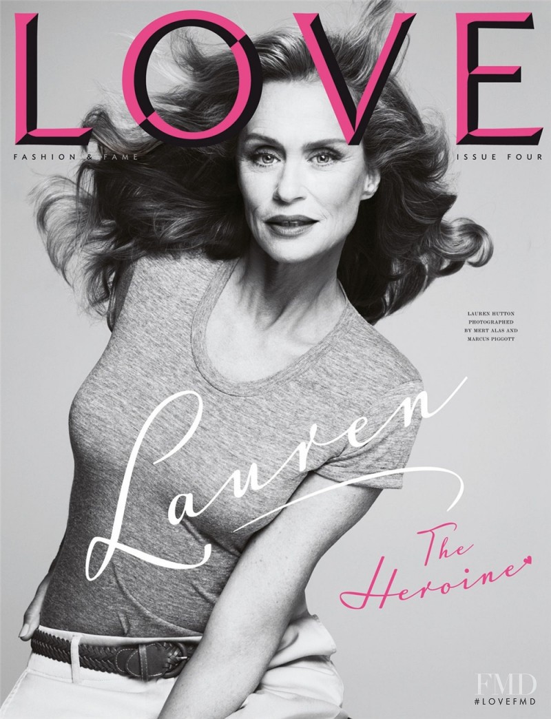 Lauren Hutton featured on the LOVE cover from September 2010