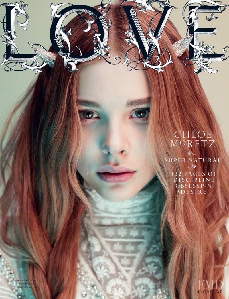 Chloe Moretz featured on the LOVE cover from September 2011