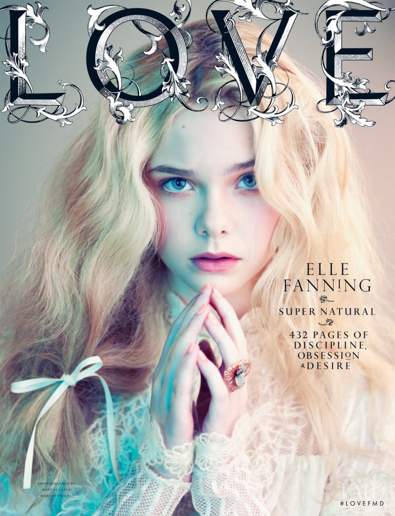 Elle Fanning featured on the LOVE cover from September 2011