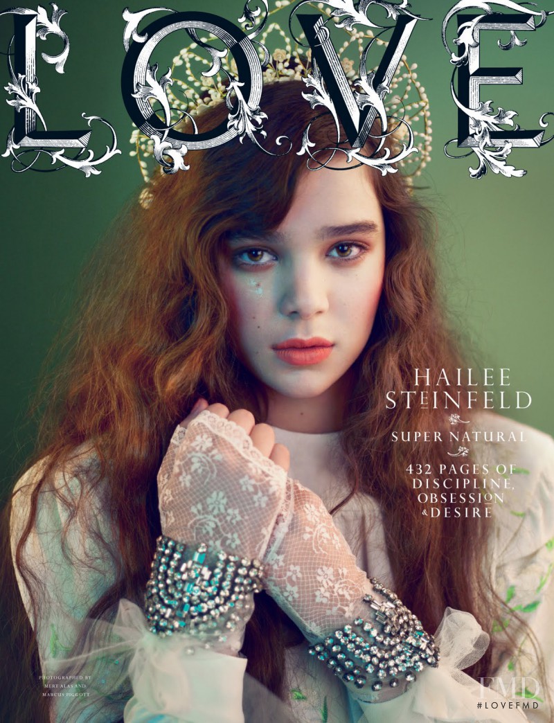 Hailee Seinfeld featured on the LOVE cover from September 2011