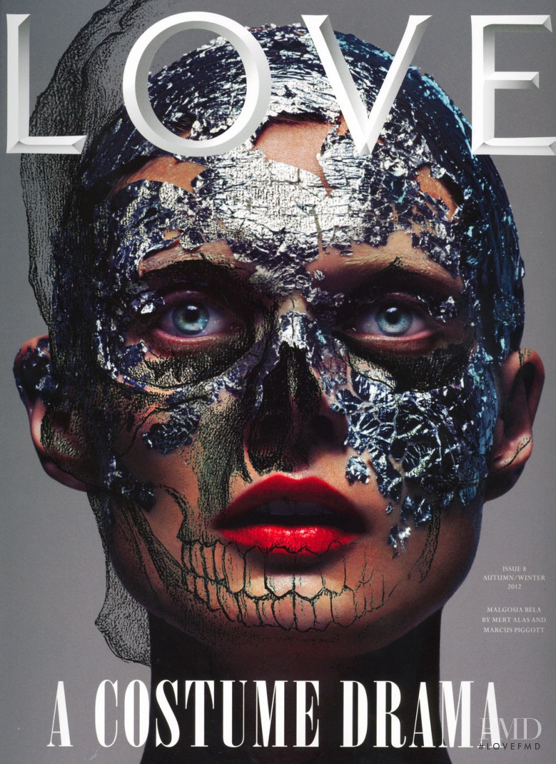 Malgosia Bela featured on the LOVE cover from September 2012