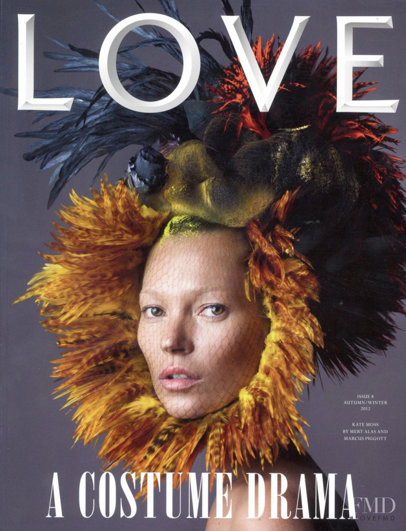 Kate Moss featured on the LOVE cover from September 2012