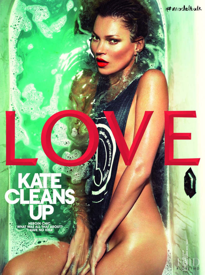 Kate Moss featured on the LOVE cover from March 2013