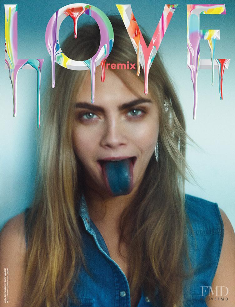 Cara Delevingne featured on the LOVE cover from March 2014