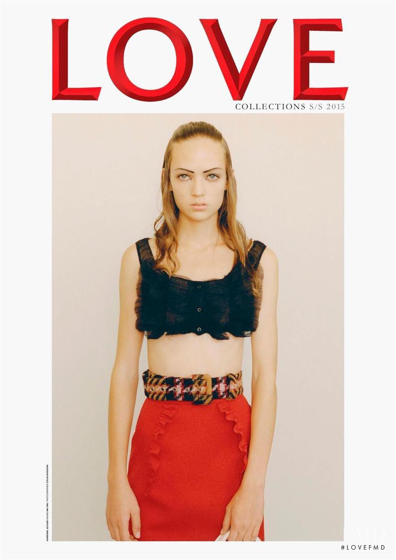 Adrienne Juliger featured on the LOVE cover from October 2014