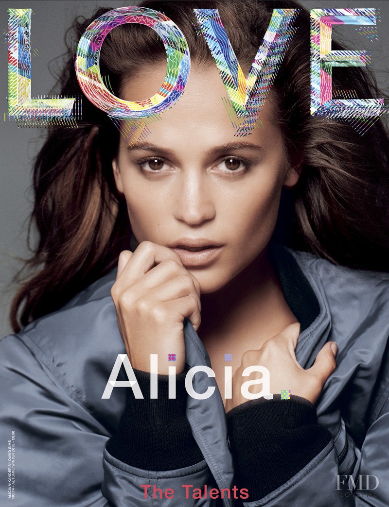 Alicia Vikander featured on the LOVE cover from September 2015