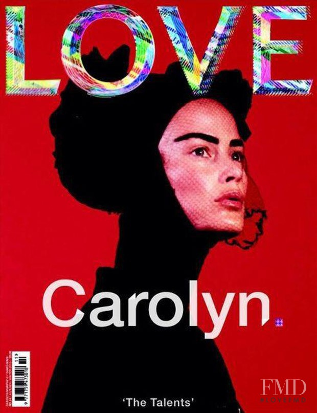 Carolyn Murphy featured on the LOVE cover from September 2015