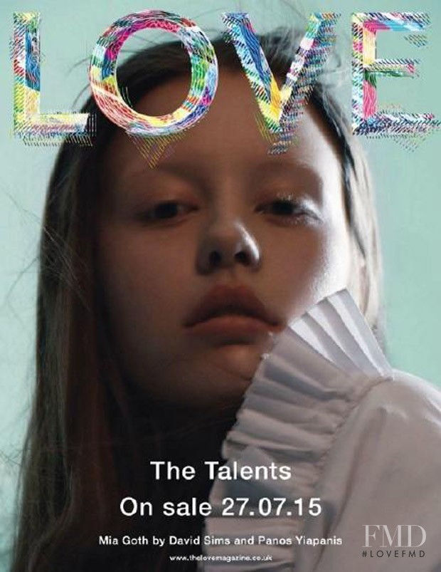 Mia Goth featured on the LOVE cover from September 2015