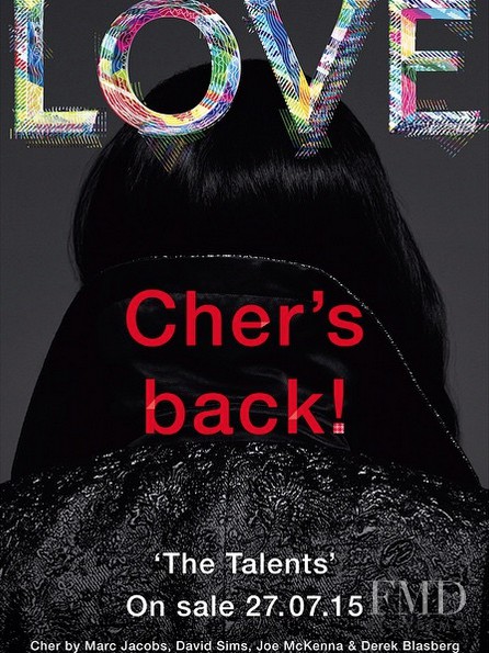 Cher featured on the LOVE cover from September 2015