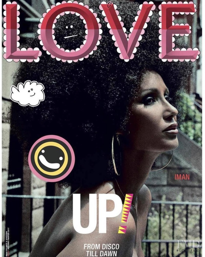 Iman Abdulmajid featured on the LOVE cover from September 2017
