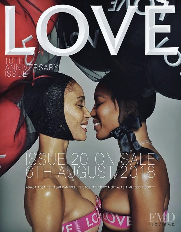 Naomi Campbell, Adwoa Aboah featured on the LOVE cover from September 2018