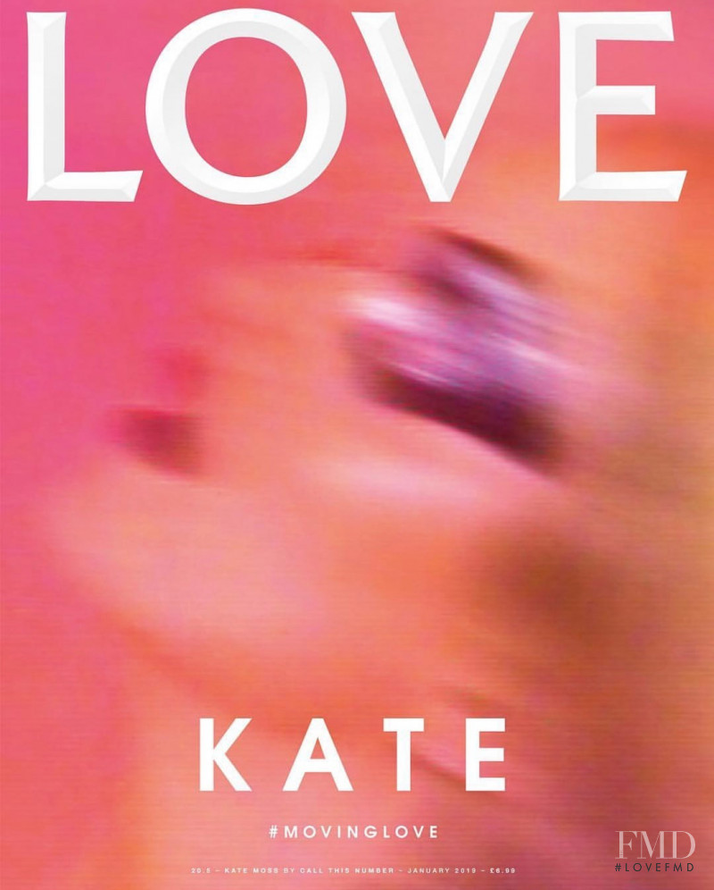 Kate Moss featured on the LOVE cover from January 2019