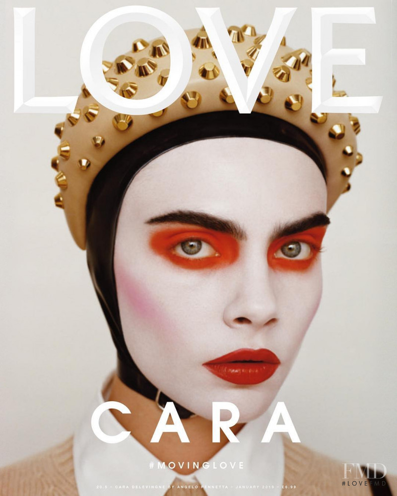 Cara Delevingne featured on the LOVE cover from January 2019