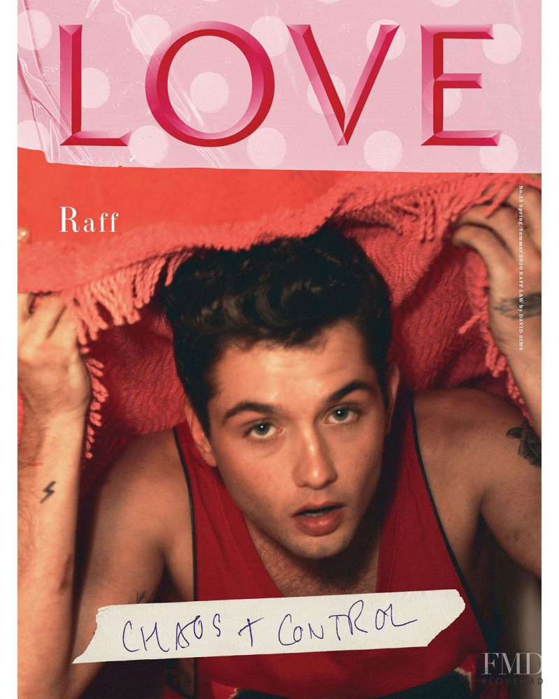 Raff Law featured on the LOVE cover from February 2020