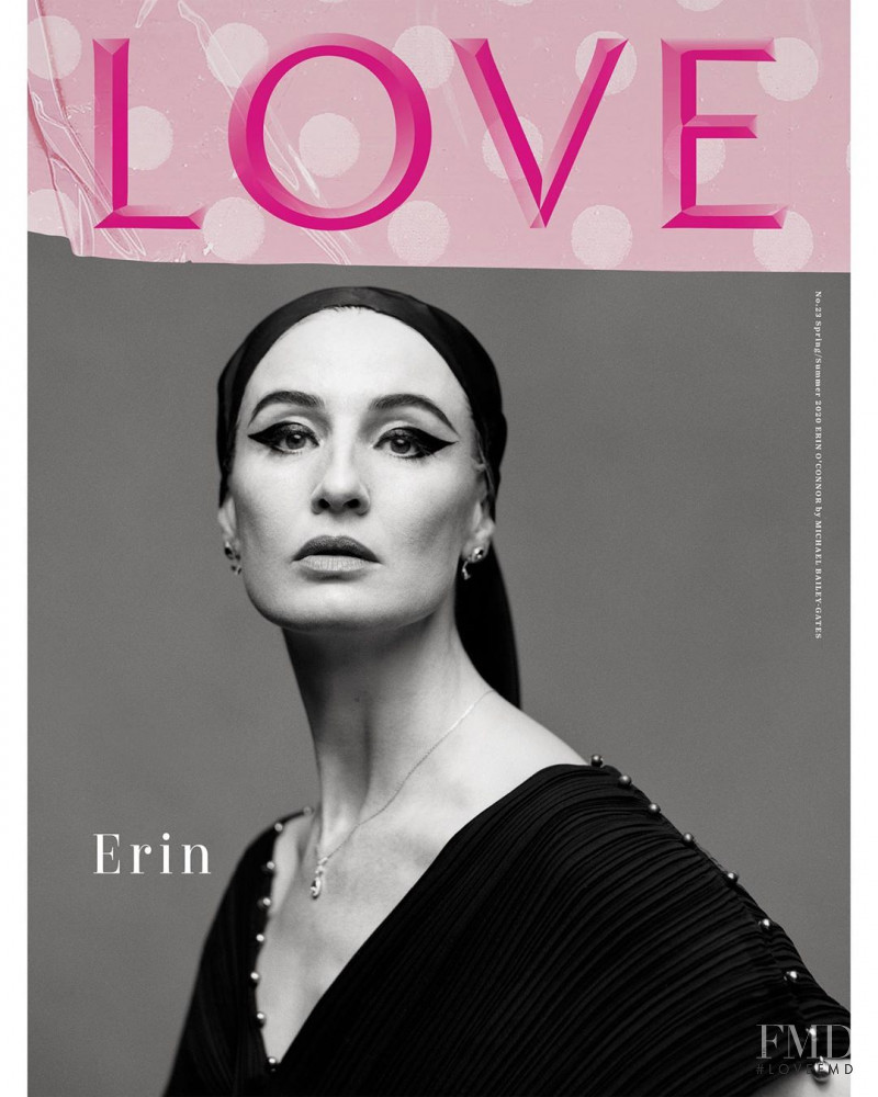 Erin O\'Connor featured on the LOVE cover from February 2020