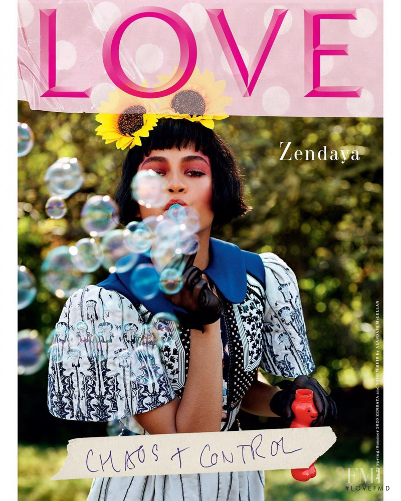 Zendaya featured on the LOVE cover from February 2020