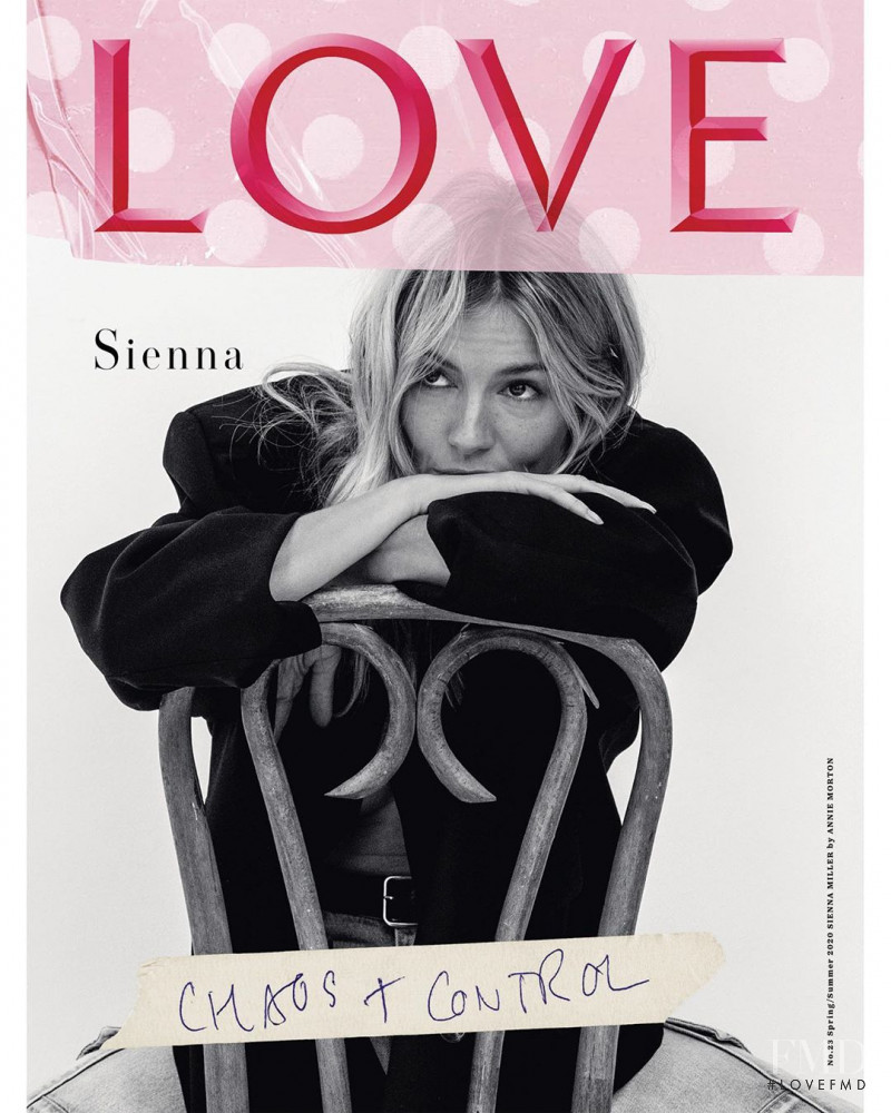 Sienna Miller featured on the LOVE cover from February 2020