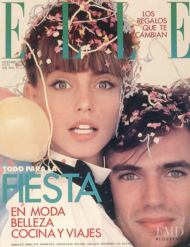 Roberta Chirko featured on the Elle Spain cover from December 1987