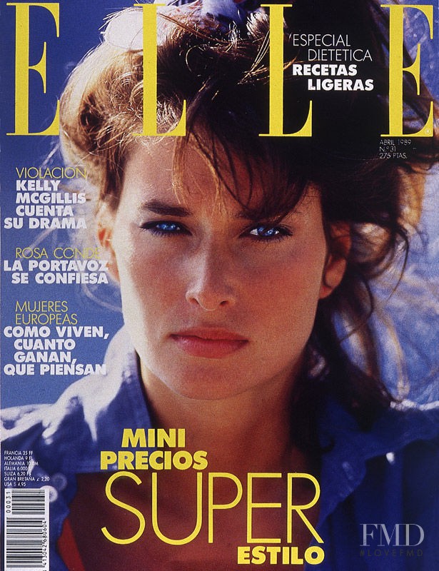 Cover of Elle Spain with Rosemary McGrotha, April 1989 (ID:13318 ...