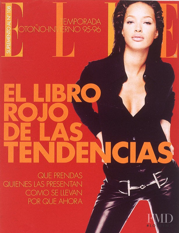 Brandi Quiñones featured on the Elle Spain cover from September 1995
