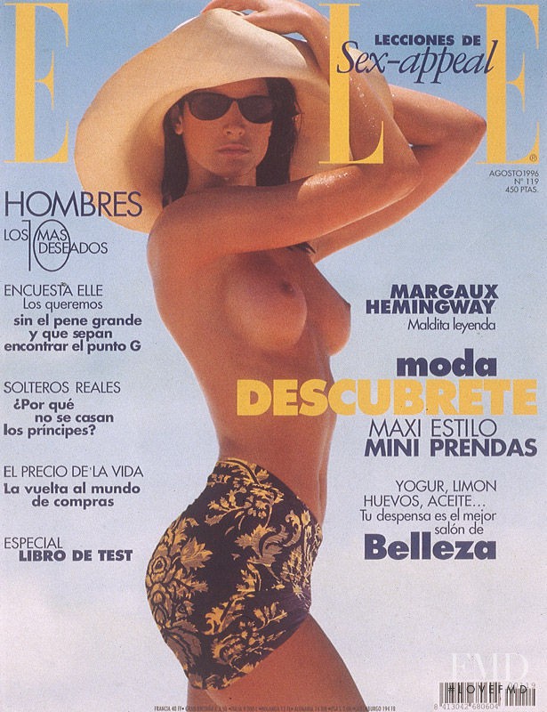 Marpessa Hennink featured on the Elle Spain cover from August 1996