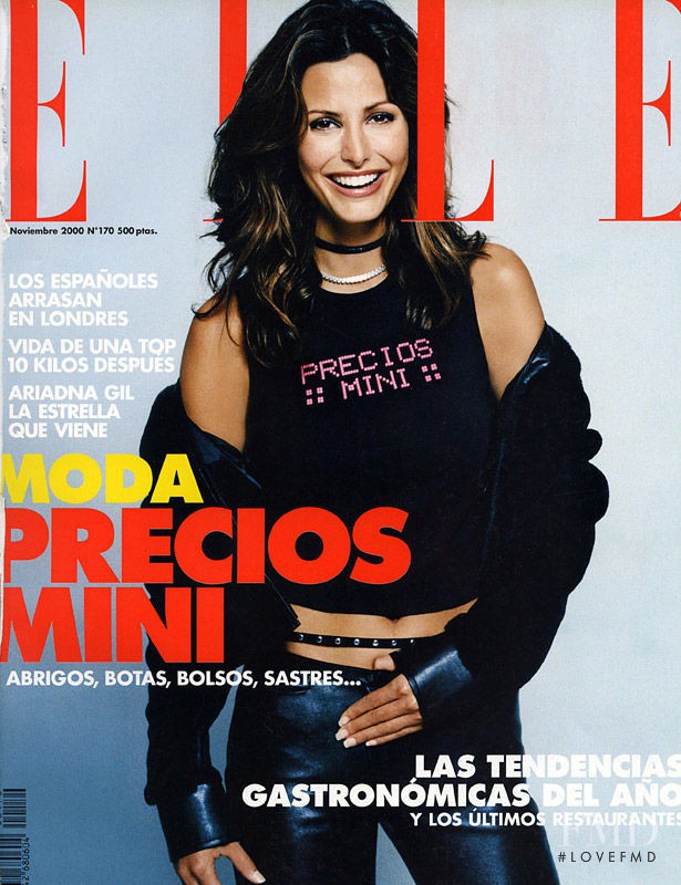Elsa Benitez featured on the Elle Spain cover from November 2000