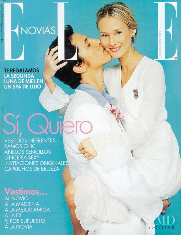 Vanesa Lorenzo featured on the Elle Spain cover from February 2001