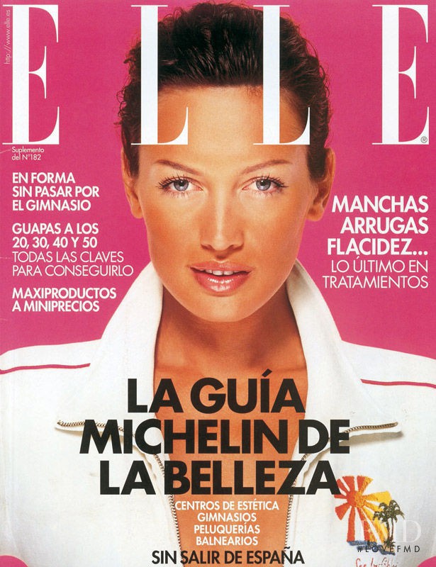 Nieves Alvarez featured on the Elle Spain cover from November 2001